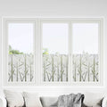 vidaXL Statyczna folia okienna Wzór bambusa 90 x 500 cm PVC