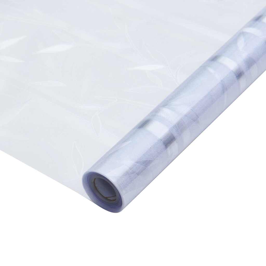vidaXL Statyczna folia okienna Wzór bambusa 90 x 500 cm PVC