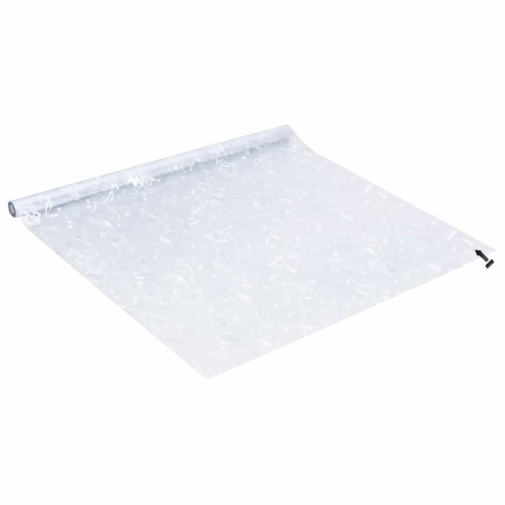 vidaXL Statyczna folia okienna Wzór kwiatów 60 x 500 cm PVC