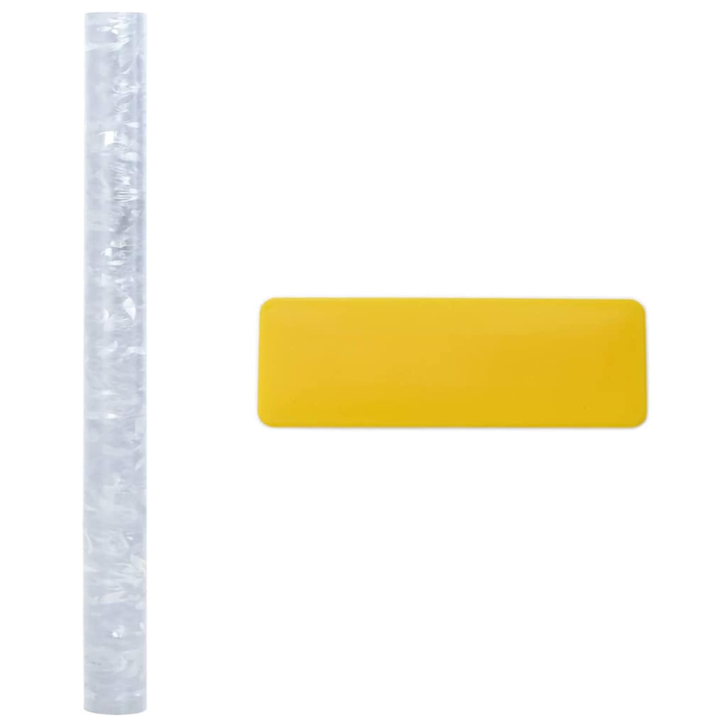 vidaXL Statyczna folia okienna Wzór kwiatów 90 x 500 cm PVC