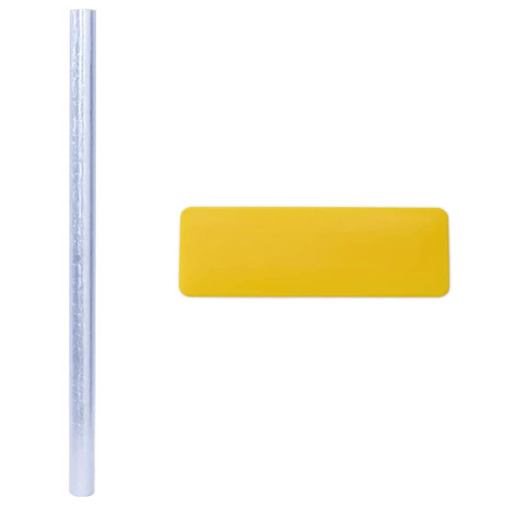 vidaXL Statyczna folia okienna przezroczysty 45 x 2000 cm PVC