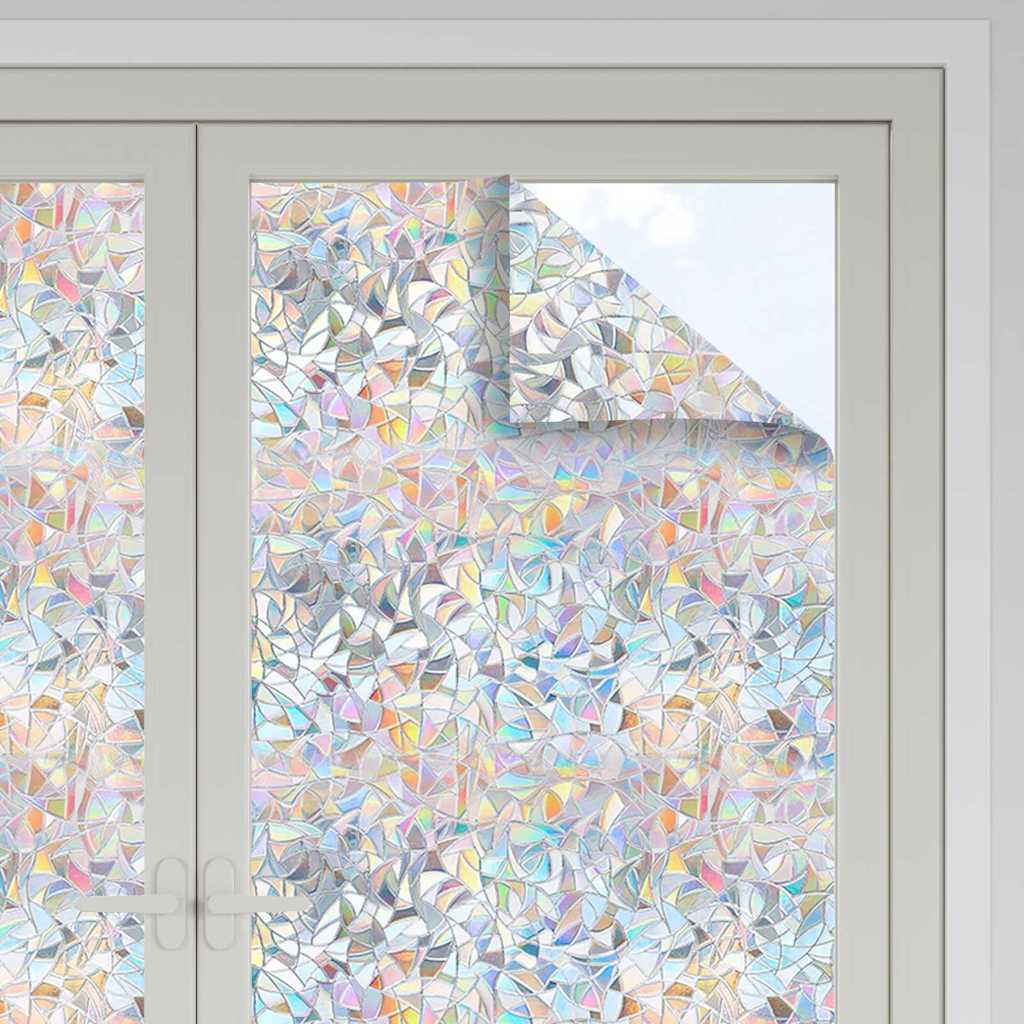 vidaXL Statyczna folia okienna przezroczysty 45 x 2000 cm PVC