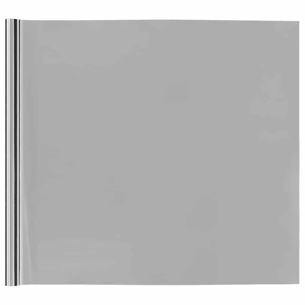 vidaXL Statyczna refleksyjna folia okienna solarna srebrny PVC