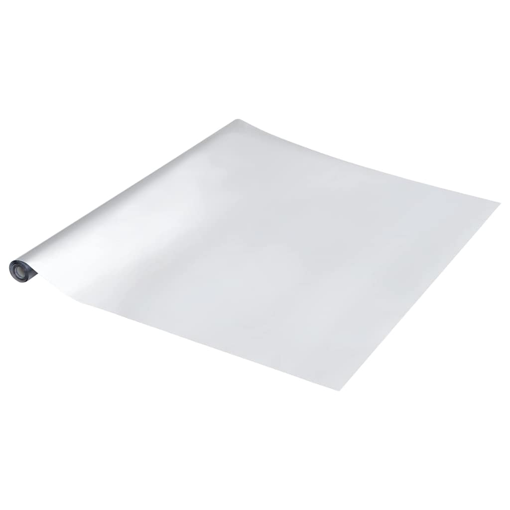 vidaXL Naklejka Meblowa Srebrny 90 x 500 cm Z tworzywa sztucznego