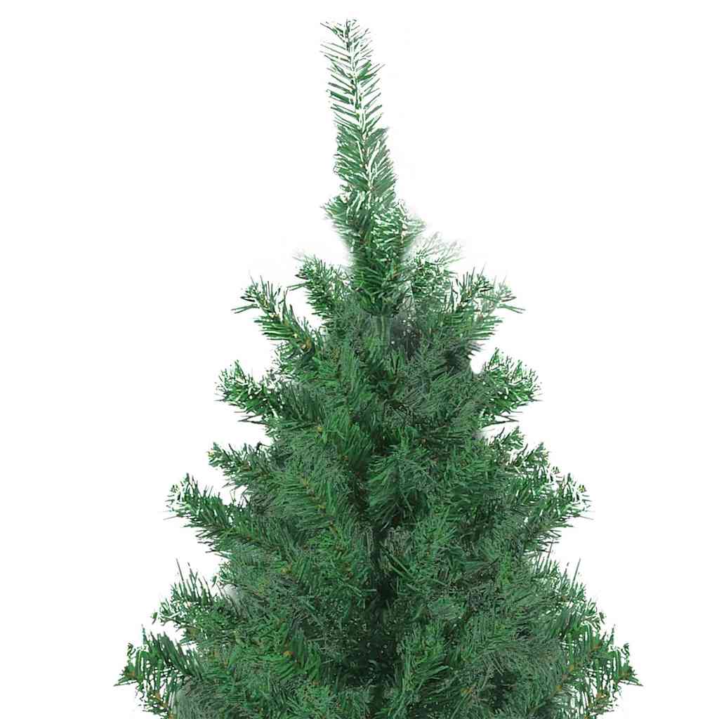 vidaXL Sztuczna choinka z podstawą Zielony 300 cm PVC, Metal i Plastik