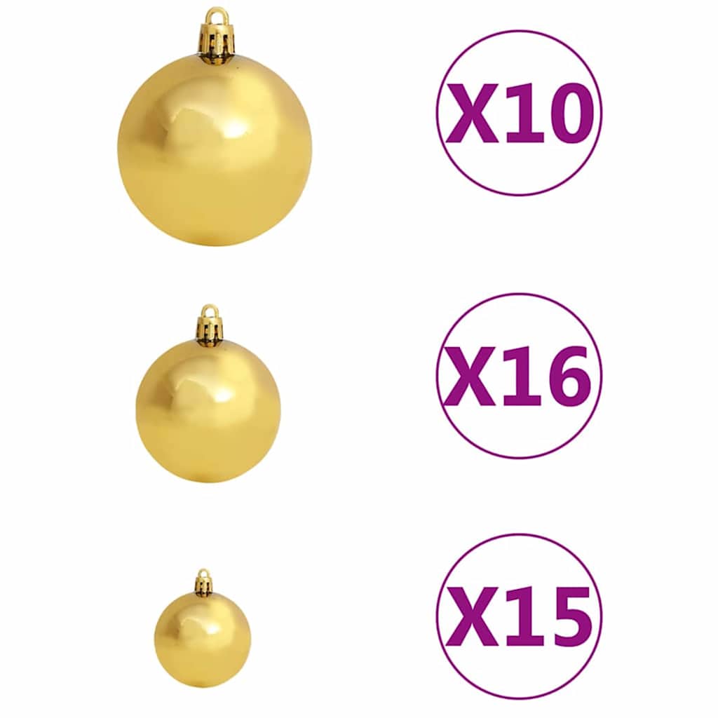 vidaXL Szczupła Choinka Zielony 210 cm PVC i lite drewno sosnowe