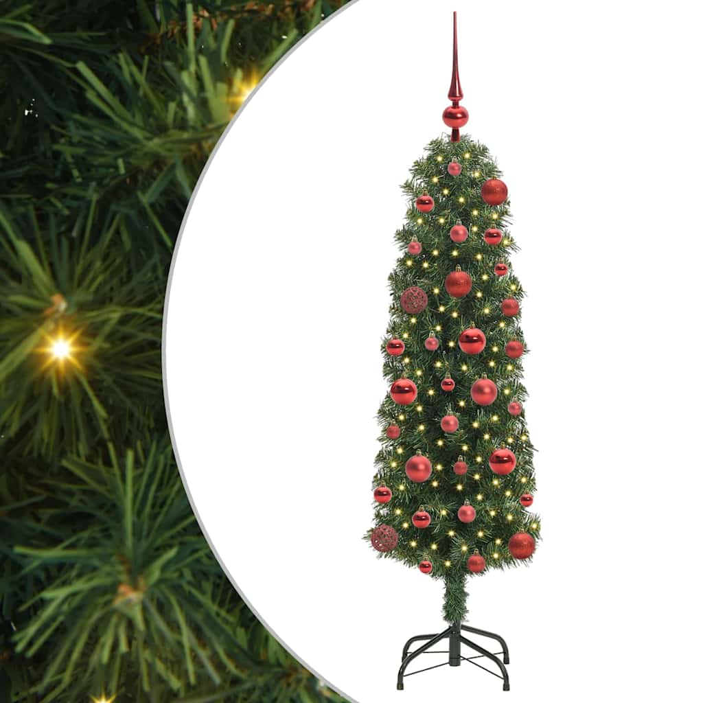 vidaXL Sztuczna choinka z podstawą Zielony 120 cm PVC, stal i plastik