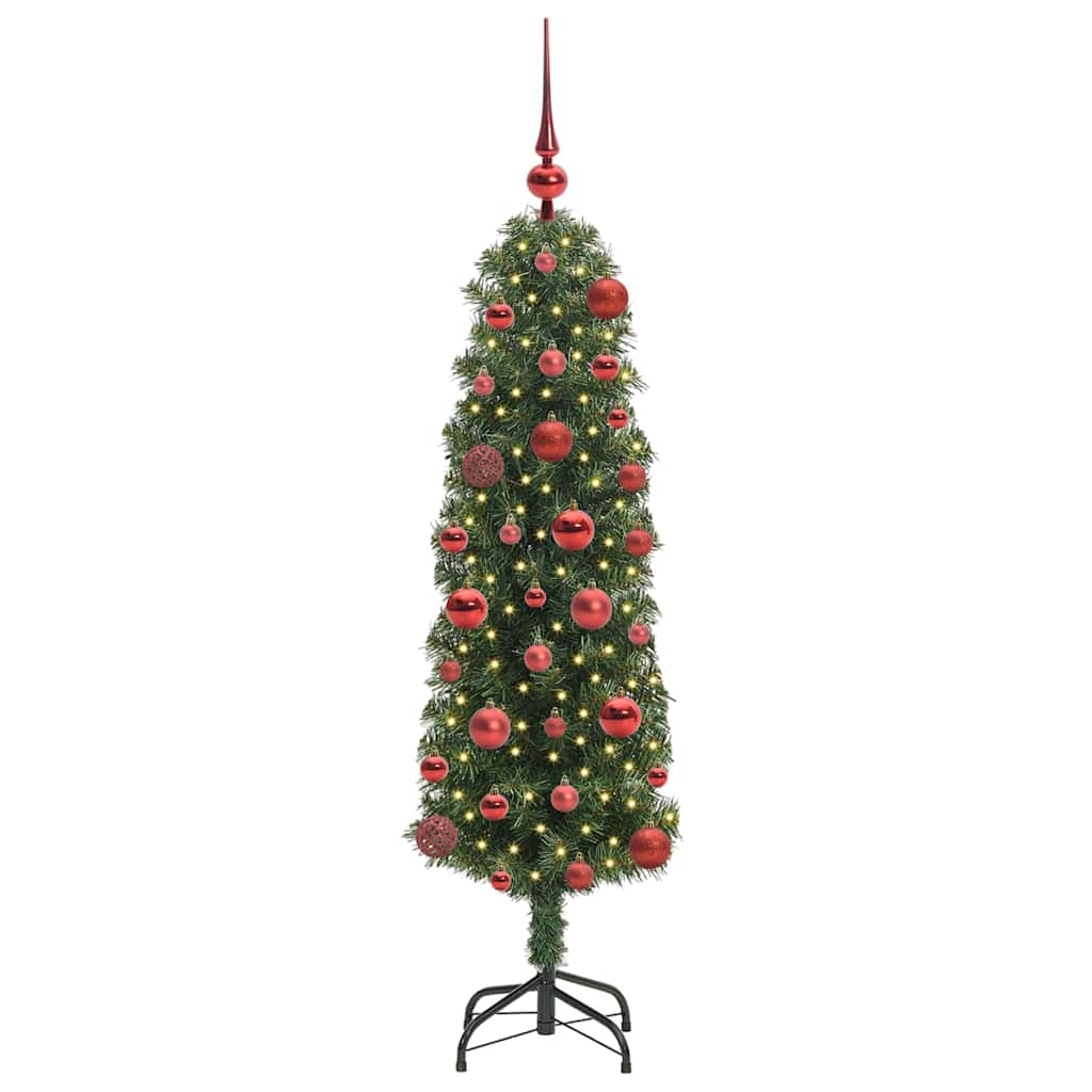 vidaXL Sztuczna choinka z podstawą Zielony 120 cm PVC, stal i plastik