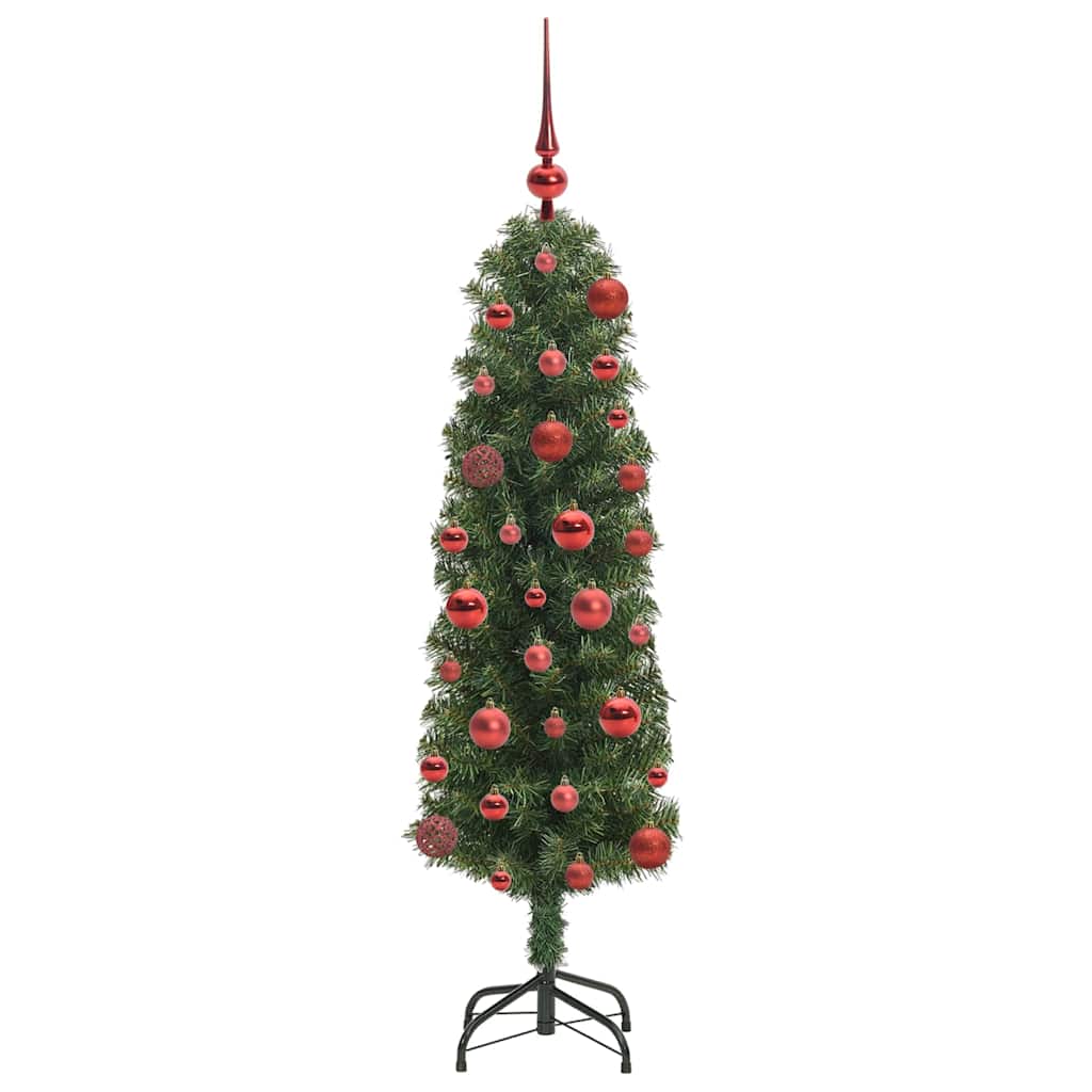 vidaXL Sztuczna choinka z podstawą Zielony 120 cm PVC, stal i plastik