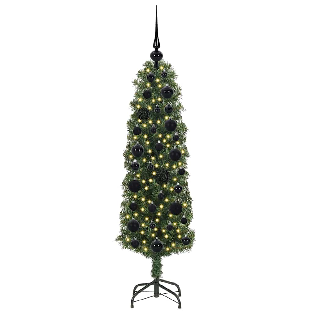 vidaXL Sztuczna choinka z podstawą Zielony 120 cm PVC, stal i plastik