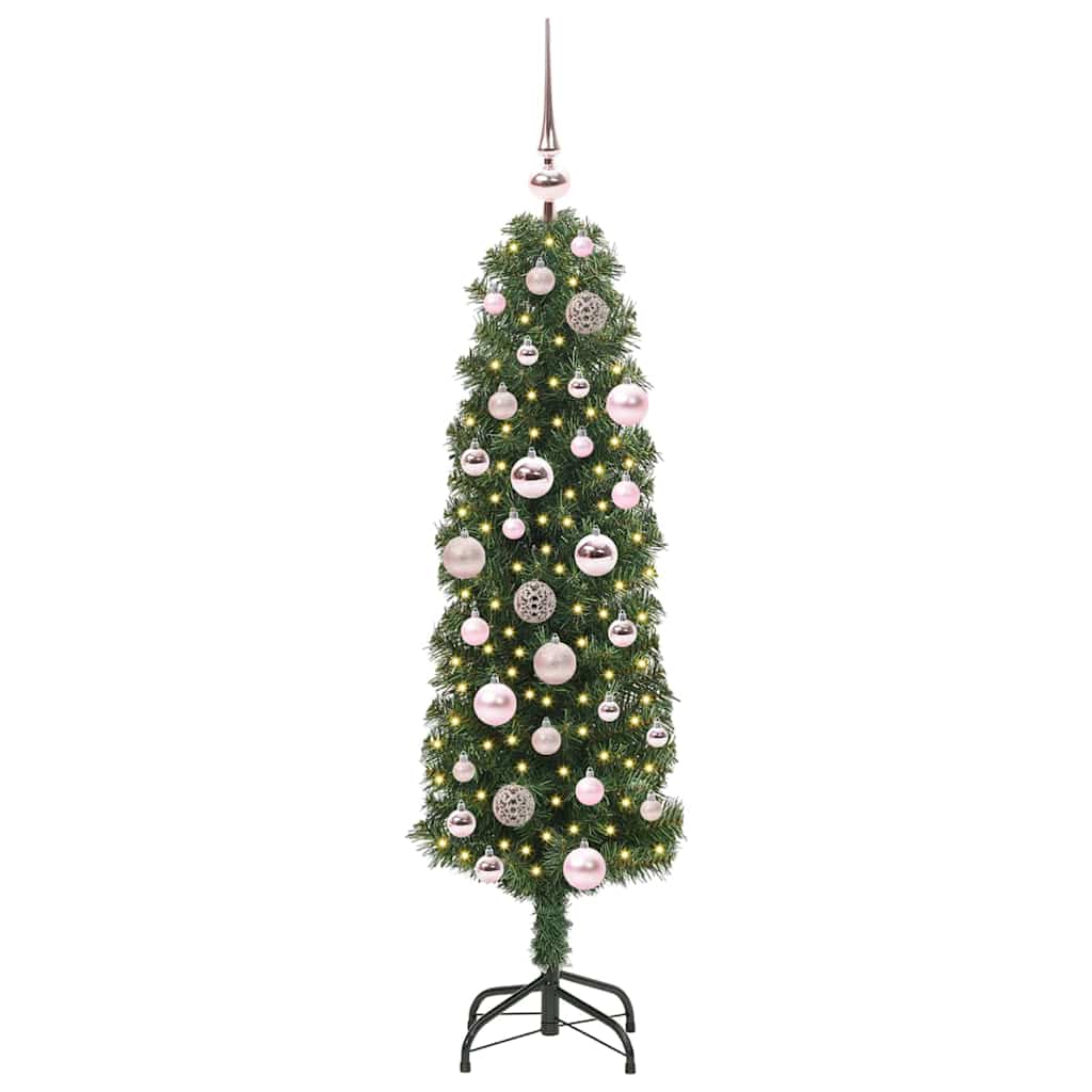 vidaXL Sztuczna choinka z podstawą Zielony 120 cm PVC, stal i plastik