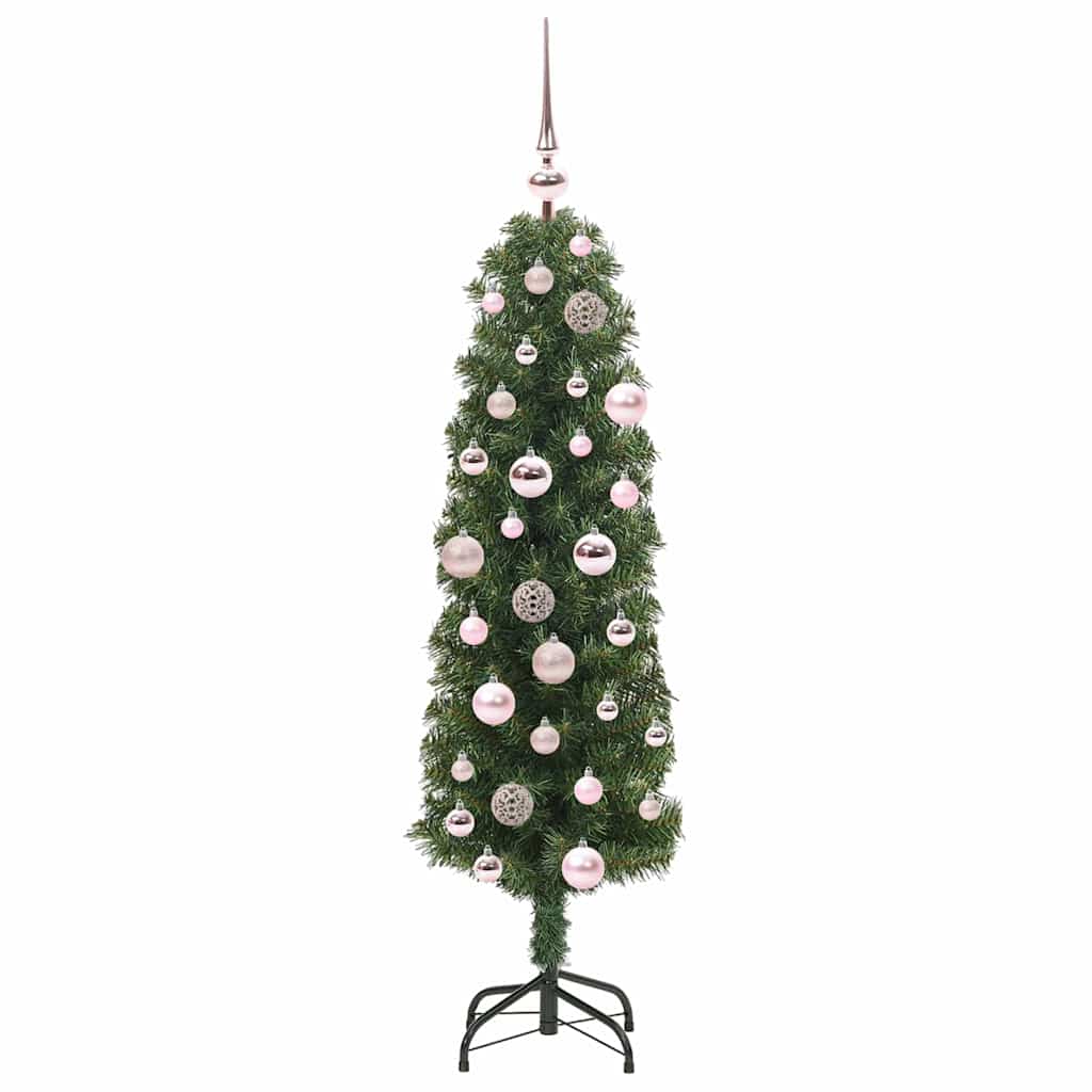 vidaXL Sztuczna choinka z podstawą Zielony 120 cm PVC, stal i plastik