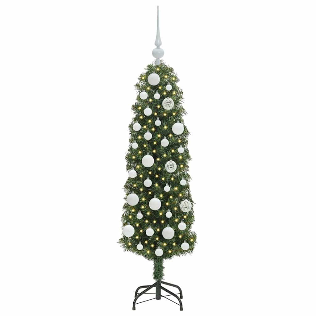 vidaXL Sztuczna choinka z podstawą Zielony 120 cm PVC, stal i plastik