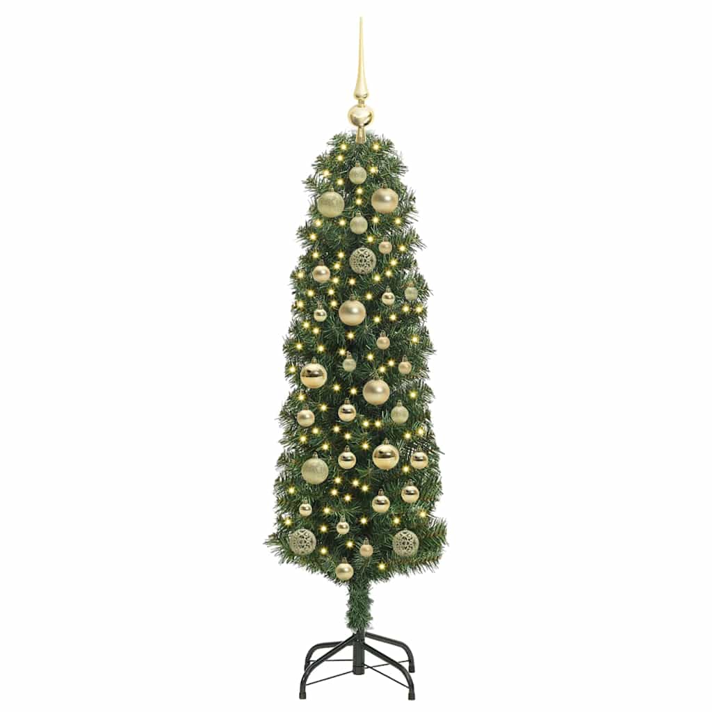 vidaXL Sztuczna choinka z podstawą Zielony 120 cm PVC, stal i plastik