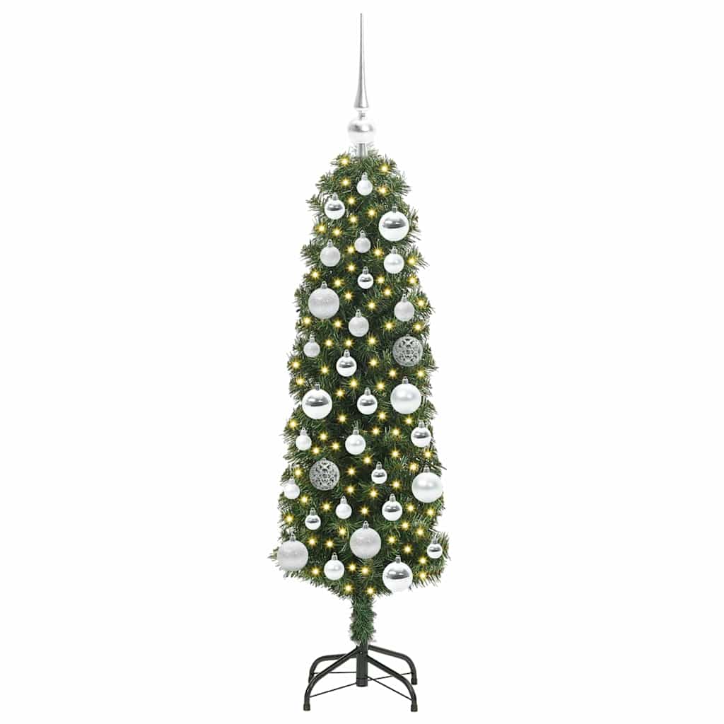 vidaXL Sztuczna choinka z podstawą Zielony 120 cm PVC, stal i plastik