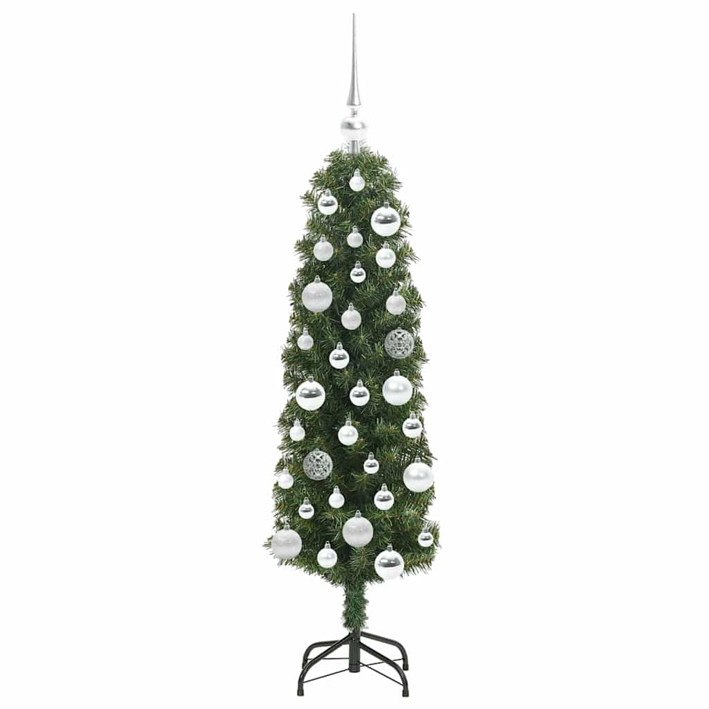 vidaXL Sztuczna choinka z podstawą Zielony 120 cm PVC, stal i plastik