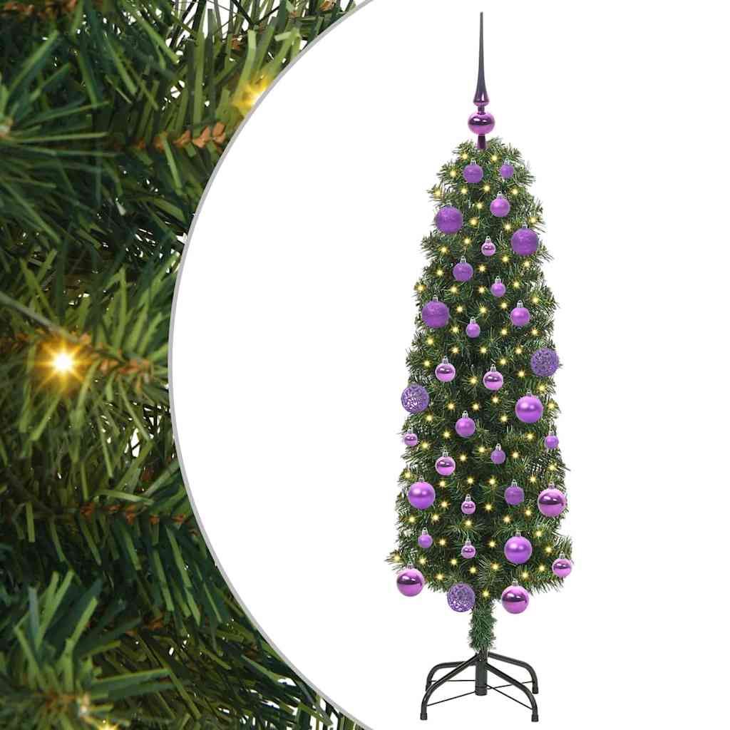 vidaXL Sztuczna choinka z podstawą Zielony 120 cm PVC, stal i plastik