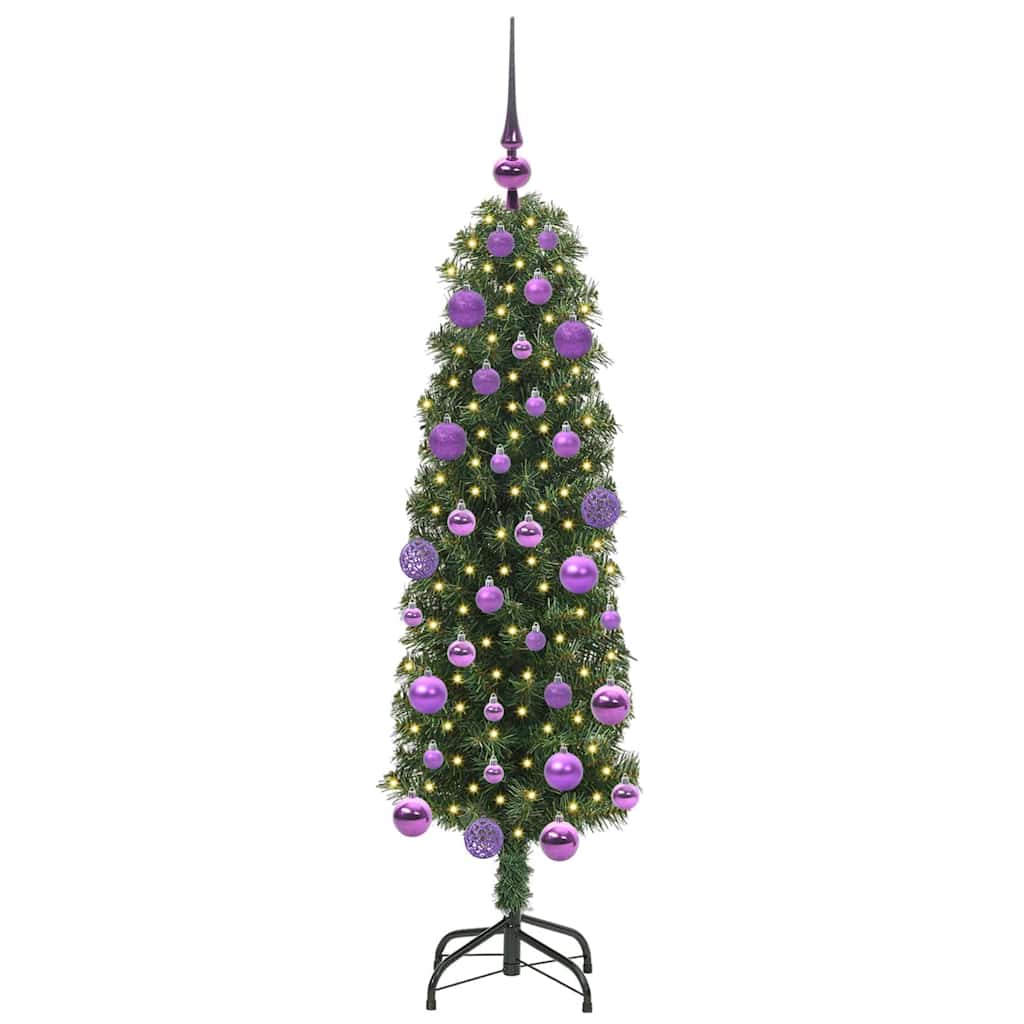 vidaXL Sztuczna choinka z podstawą Zielony 120 cm PVC, stal i plastik