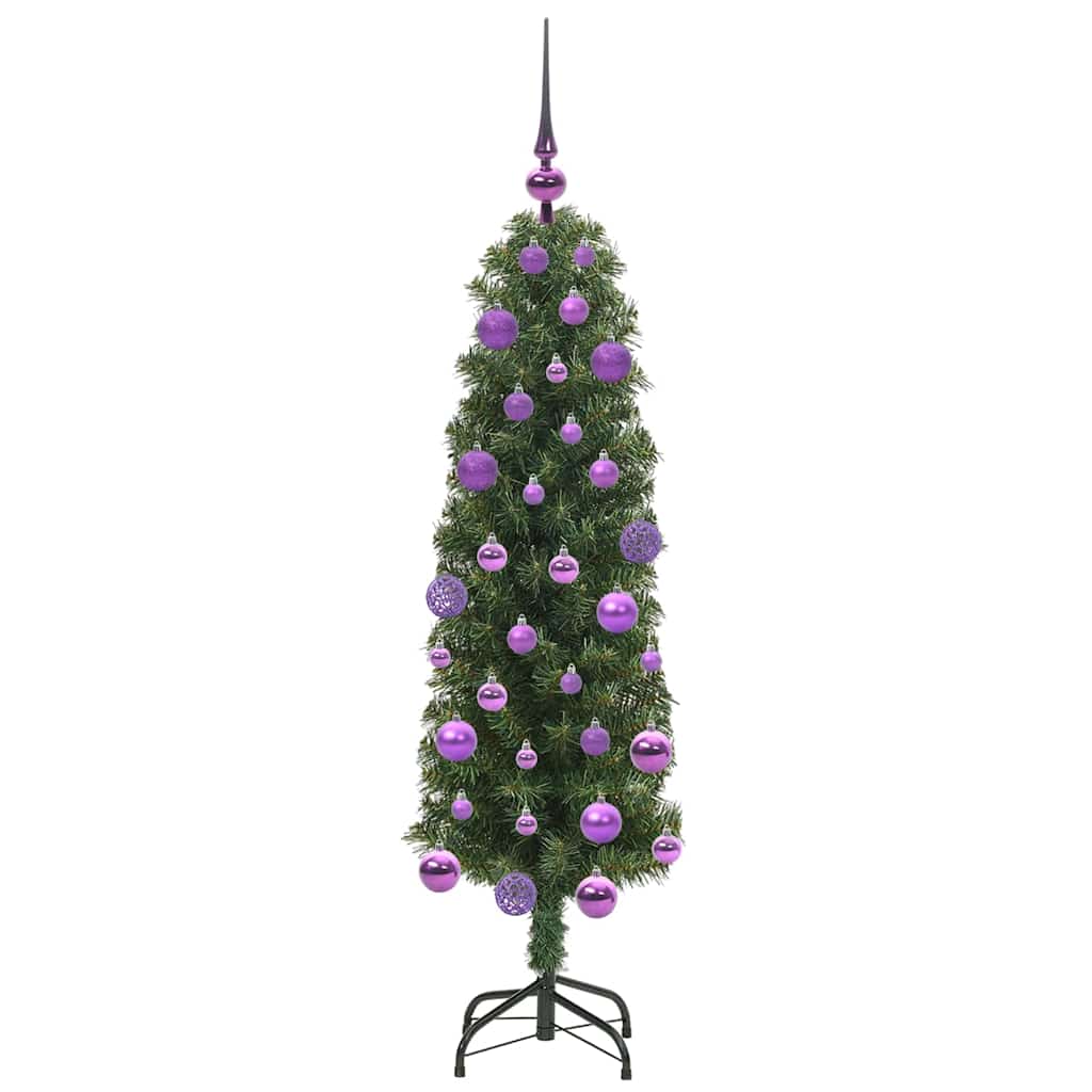 vidaXL Sztuczna choinka z podstawą Zielony 120 cm PVC, stal i plastik