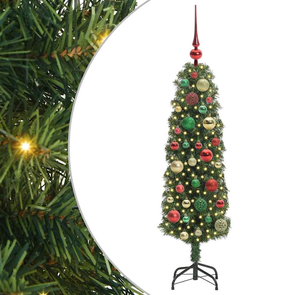 vidaXL Sztuczna choinka z podstawą Zielony 120 cm PVC, stal i plastik