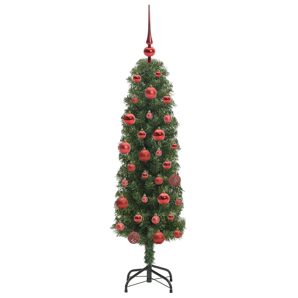 vidaXL Sztuczna choinka z podstawą Zielony 150 cm PVC, stal i plastik