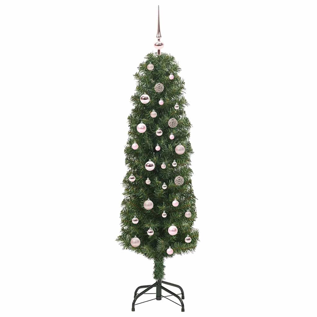 vidaXL Sztuczna choinka z podstawą Zielony 150 cm PVC, stal i plastik