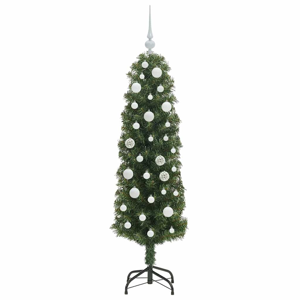 vidaXL Sztuczna choinka z podstawą Zielony 150 cm PVC, stal i plastik