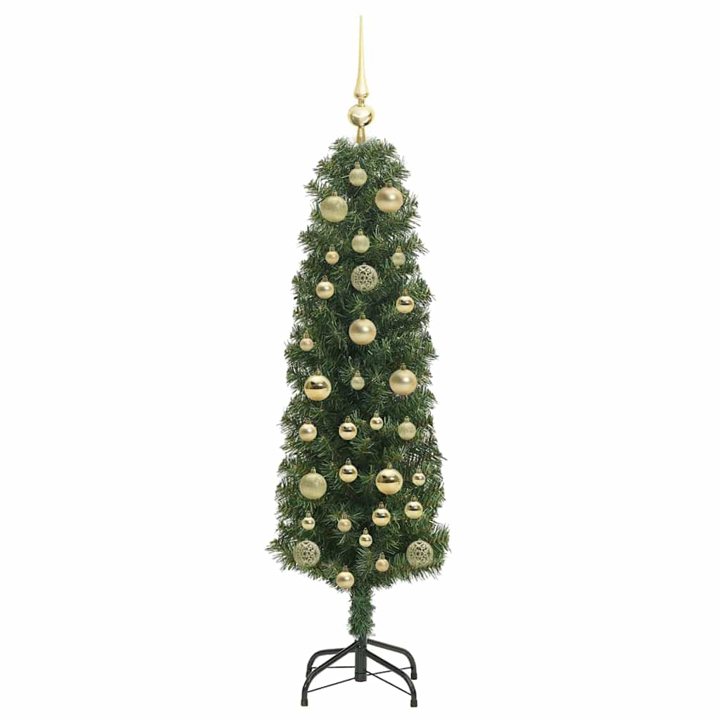 vidaXL Sztuczna choinka z podstawą Zielony 150 cm PVC, stal i plastik