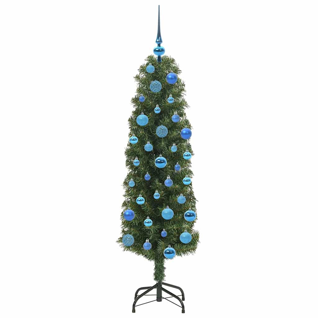 vidaXL Sztuczna choinka z podstawą Zielony 150 cm PVC, stal i plastik