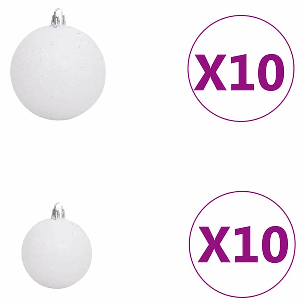vidaXL Sztuczna choinka z podstawą Zielony 210 cm PVC, stal i plastik