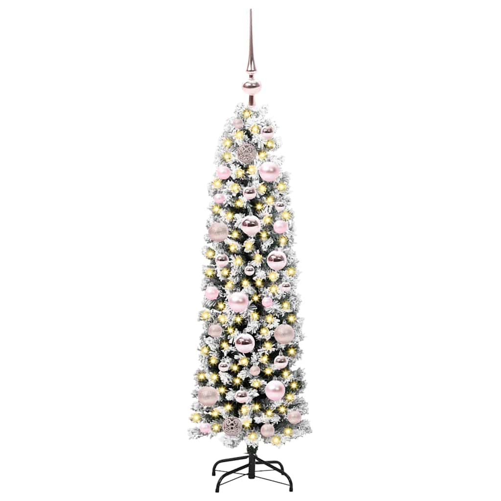 vidaXL Sztuczna choinka z podstawą Zielony 120 cm PVC, stal i plastik