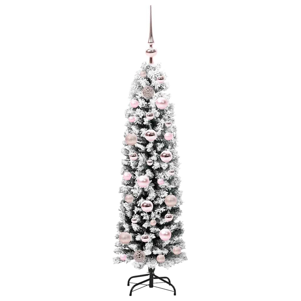vidaXL Sztuczna choinka z podstawą Zielony 120 cm PVC, stal i plastik