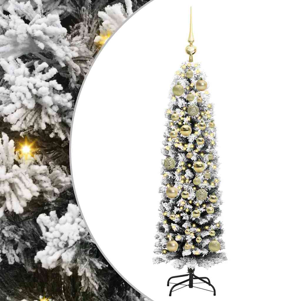vidaXL Sztuczna choinka z podstawą Zielony 120 cm PVC, stal i plastik