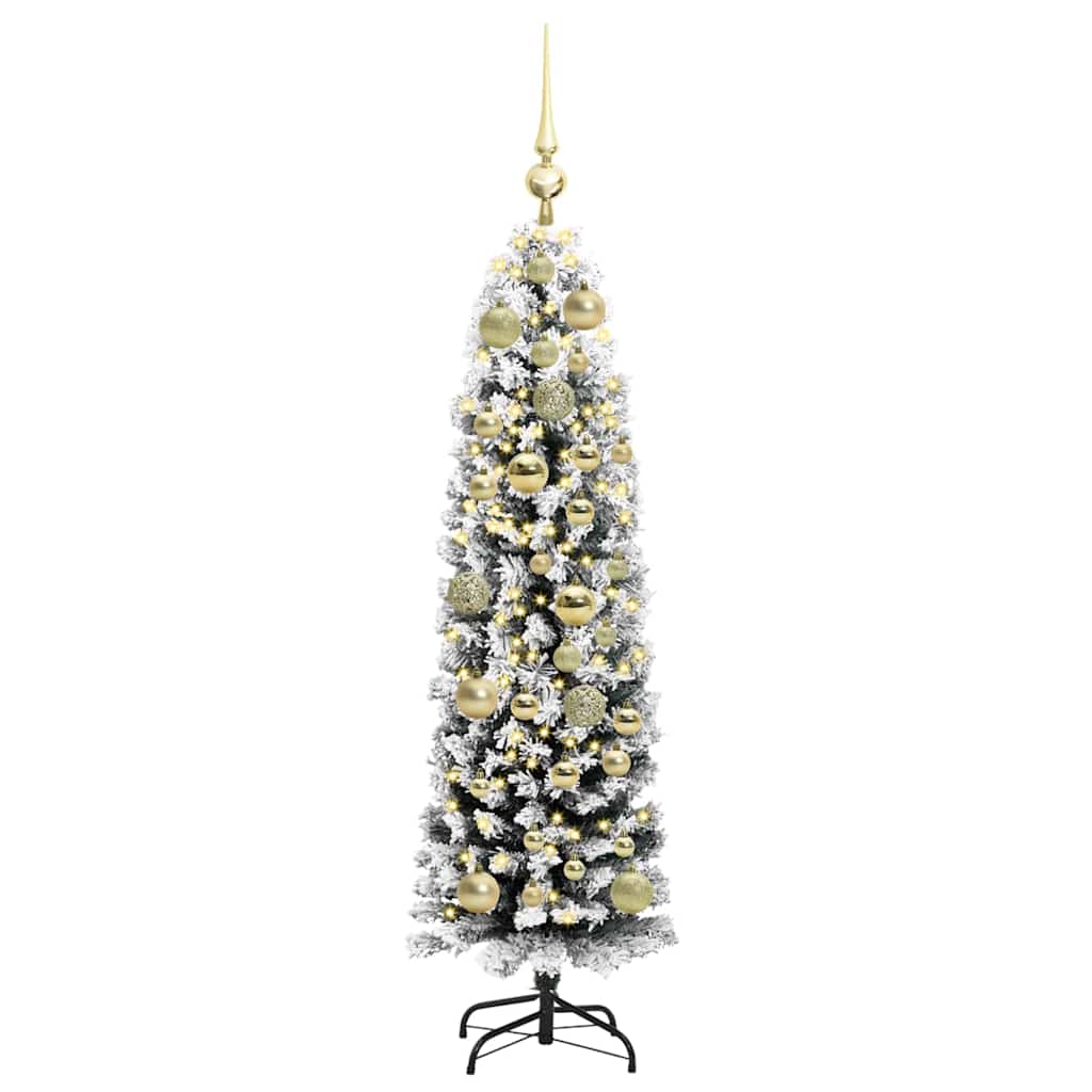 vidaXL Sztuczna choinka z podstawą Zielony 120 cm PVC, stal i plastik