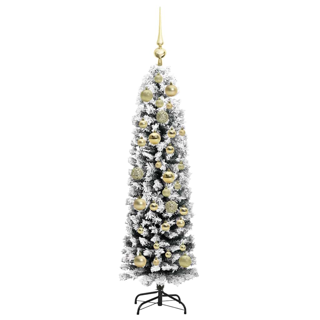 vidaXL Sztuczna choinka z podstawą Zielony 120 cm PVC, stal i plastik