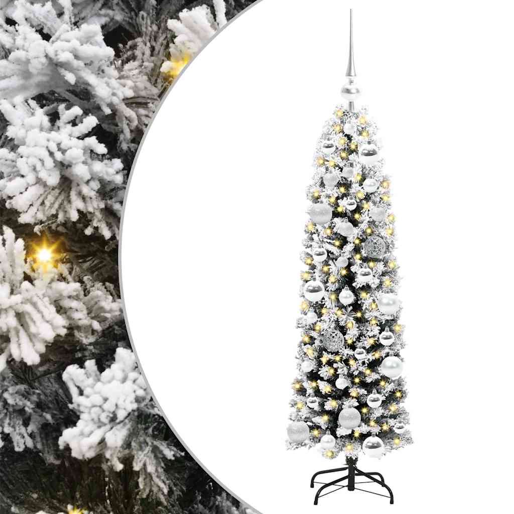 vidaXL Sztuczna choinka z podstawą Zielony 120 cm PVC, stal i plastik
