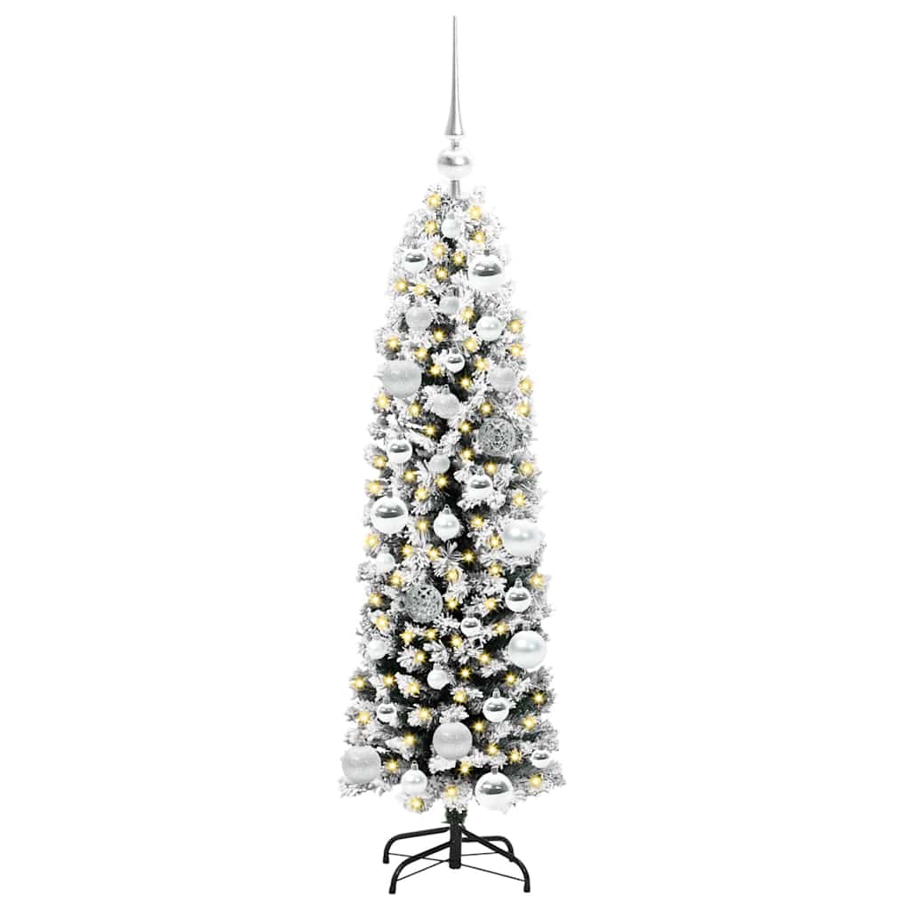 vidaXL Sztuczna choinka z podstawą Zielony 120 cm PVC, stal i plastik