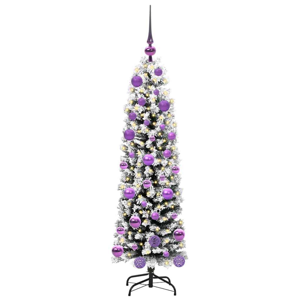 vidaXL Sztuczna choinka z podstawą Zielony 120 cm PVC, stal i plastik