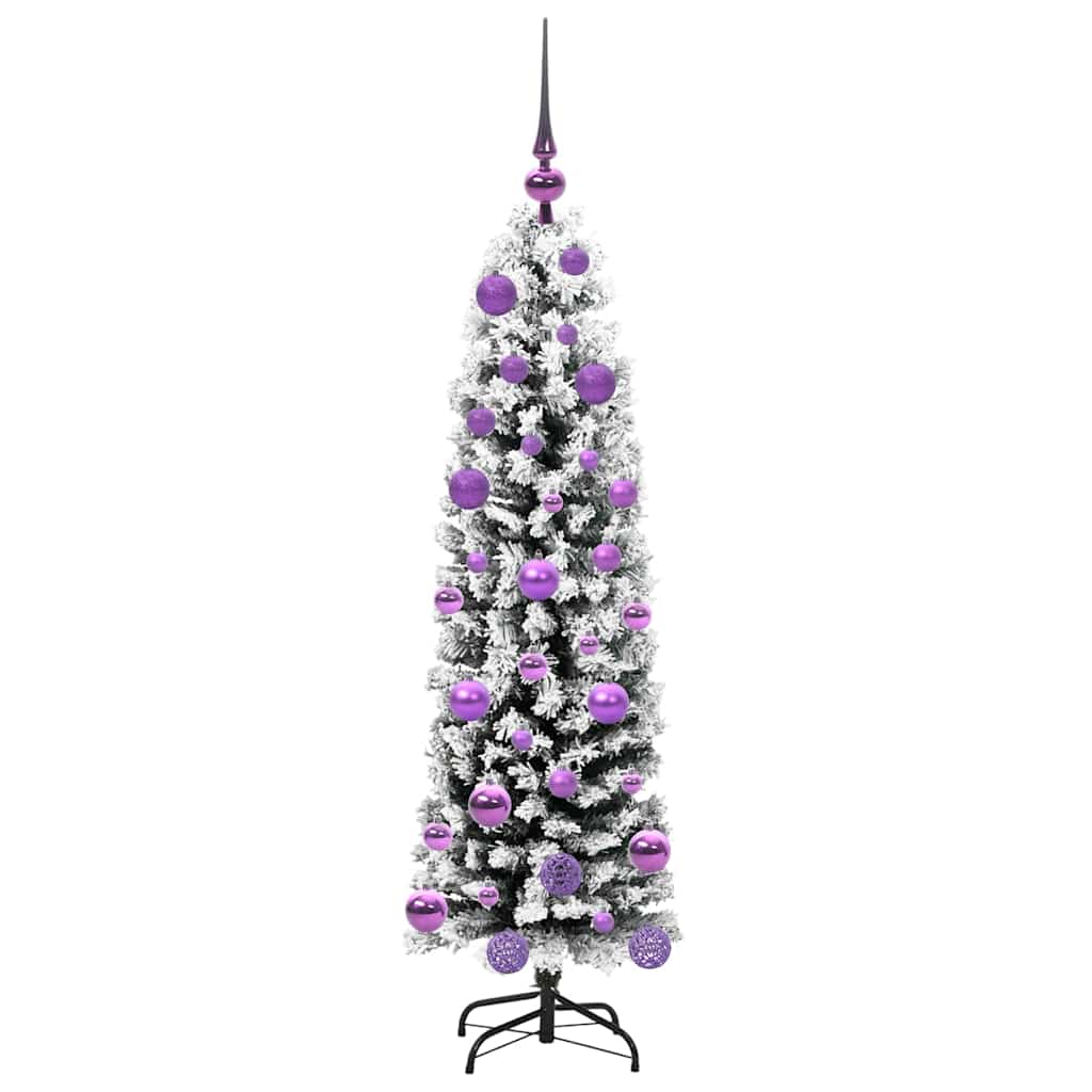 vidaXL Sztuczna choinka z podstawą Zielony 120 cm PVC, stal i plastik
