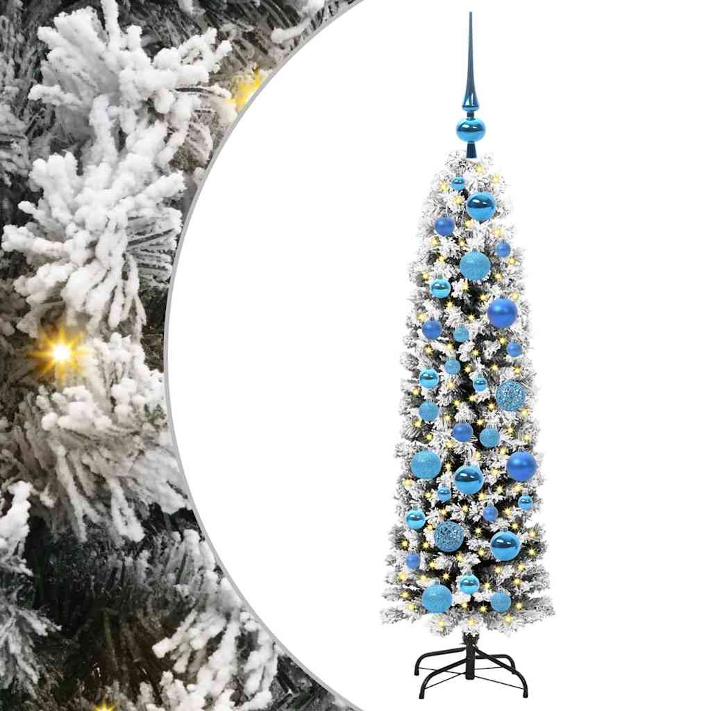 vidaXL Sztuczna choinka z podstawą Zielony 120 cm PVC, stal i plastik