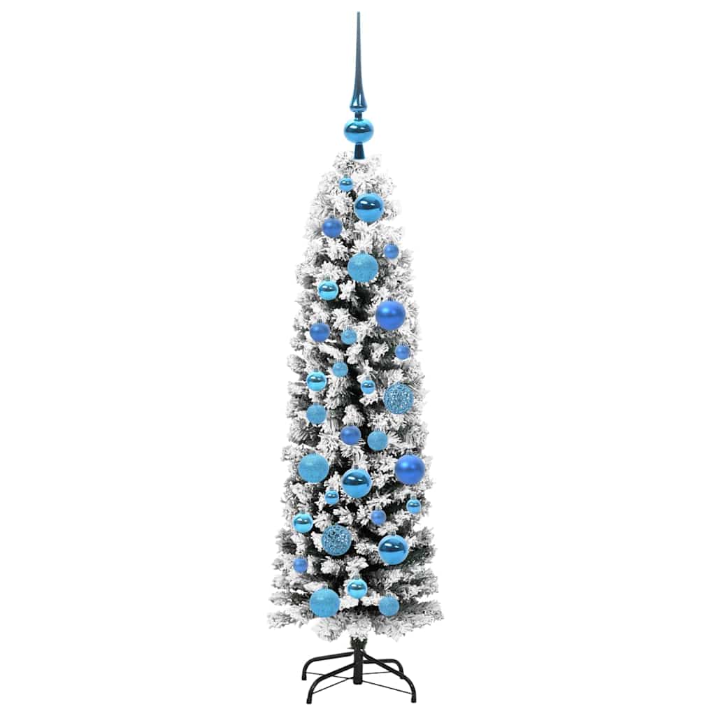 vidaXL Sztuczna choinka z podstawą Zielony 120 cm PVC, stal i plastik