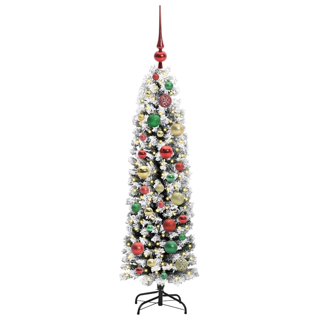 vidaXL Sztuczna choinka z podstawą Zielony 120 cm PVC, stal i plastik