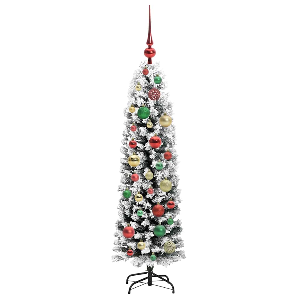 vidaXL Sztuczna choinka z podstawą Zielony 120 cm PVC, stal i plastik