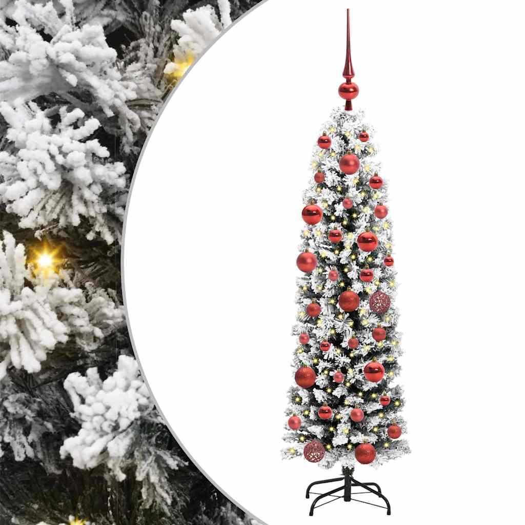 vidaXL Sztuczna choinka z podstawą Zielony 150 cm PVC, stal i plastik