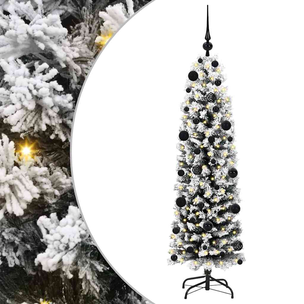 vidaXL Sztuczna choinka z podstawą Zielony 150 cm PVC, stal i plastik