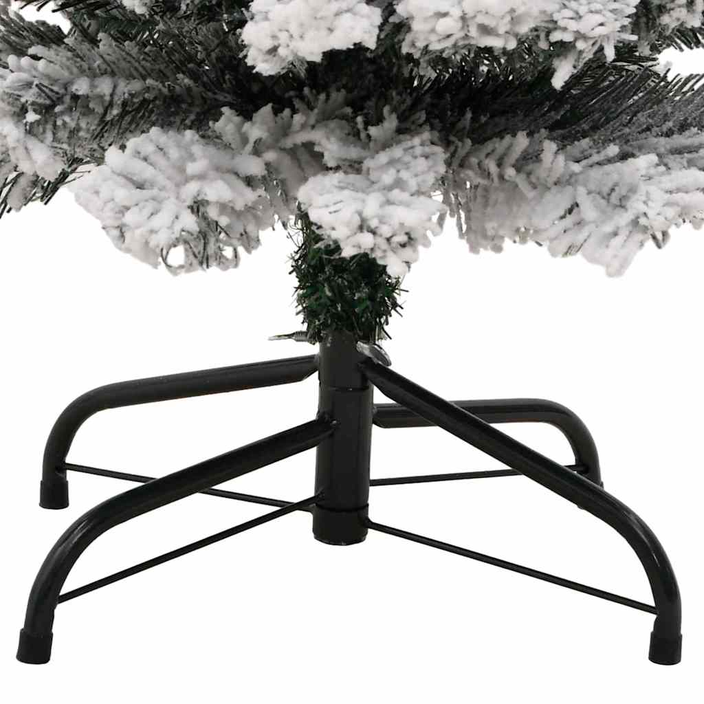 vidaXL Sztuczna choinka z podstawą Zielony 150 cm PVC, stal i plastik