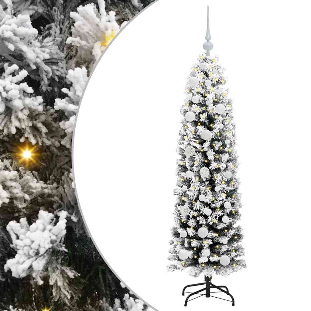 vidaXL Sztuczna choinka z podstawą Zielony 150 cm PVC, stal i plastik