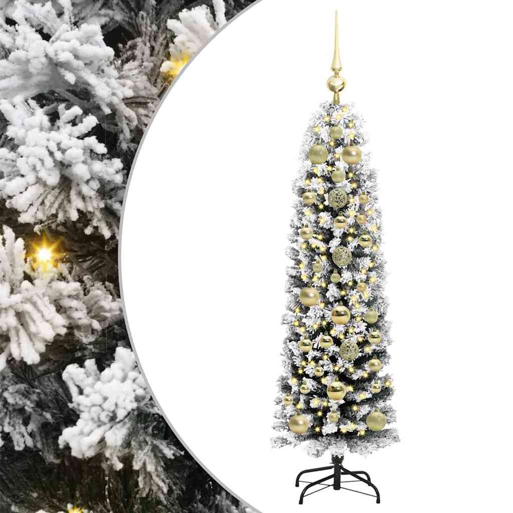 vidaXL Sztuczna choinka z podstawą Zielony 150 cm PVC, stal i plastik