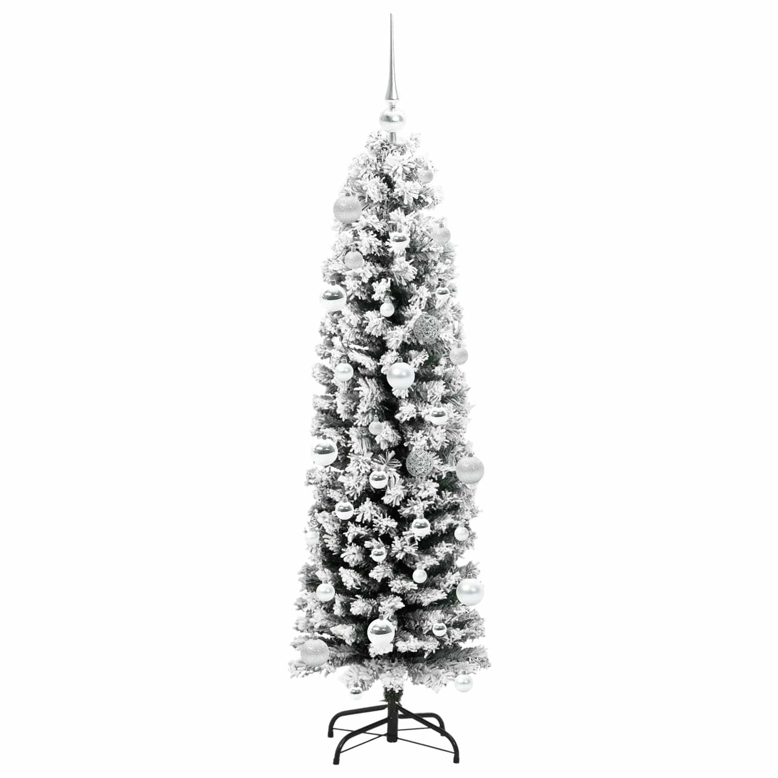 vidaXL Sztuczna choinka z podstawą Zielony 150 cm PVC, stal i plastik