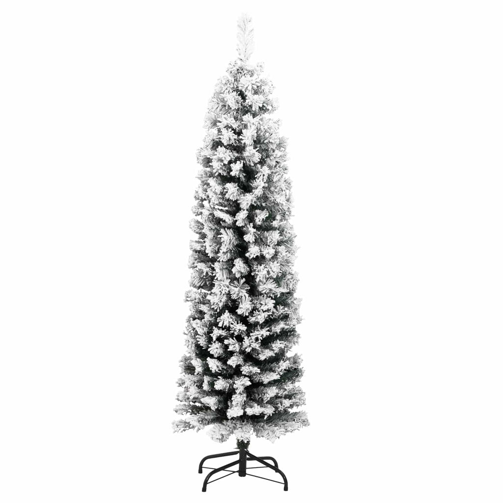 vidaXL Sztuczna choinka z podstawą Zielony 150 cm PVC, stal i plastik